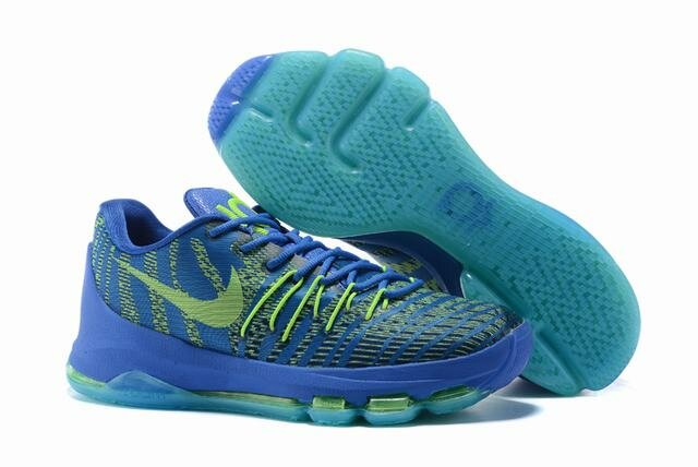 Nike KD 8 Shoes Low Royal Blue Green